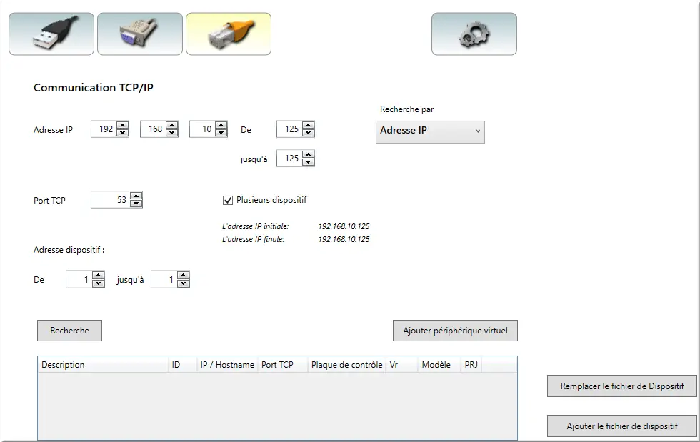 MP Tools Communication TCP/IP